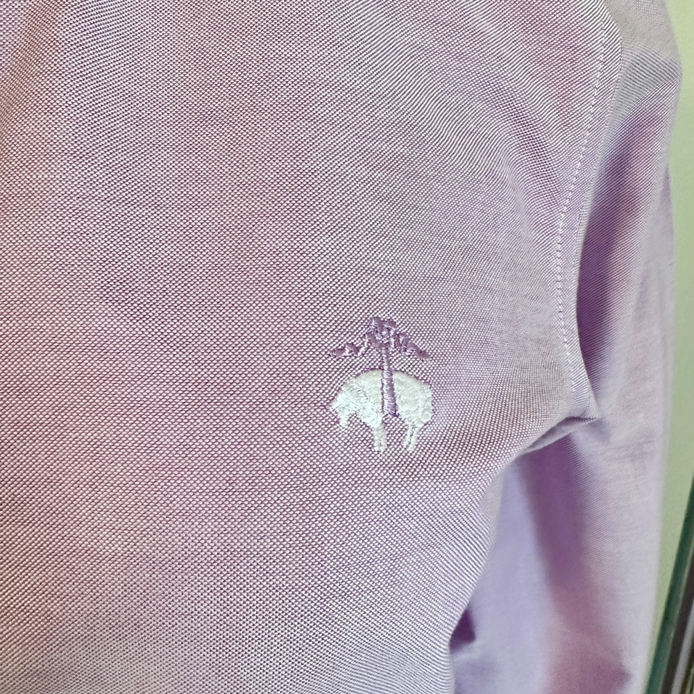 Brooks Brothers Women’s Tailored Lavender Oxford Supima Non-Iron Button-up Shirt - Picture 3 of 4